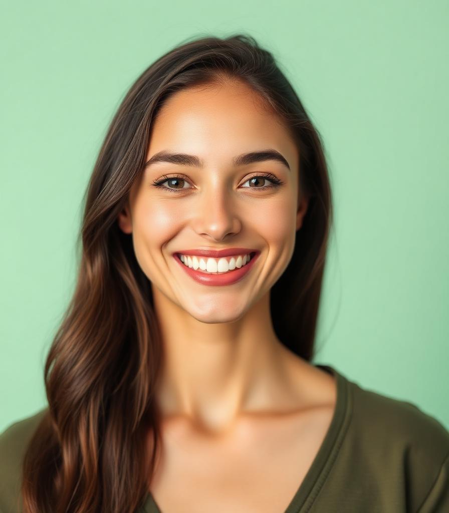 Pessoa confiante sorrindo